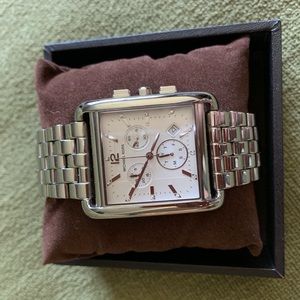 New!! Michael Kors silver watch (never worn!!)
